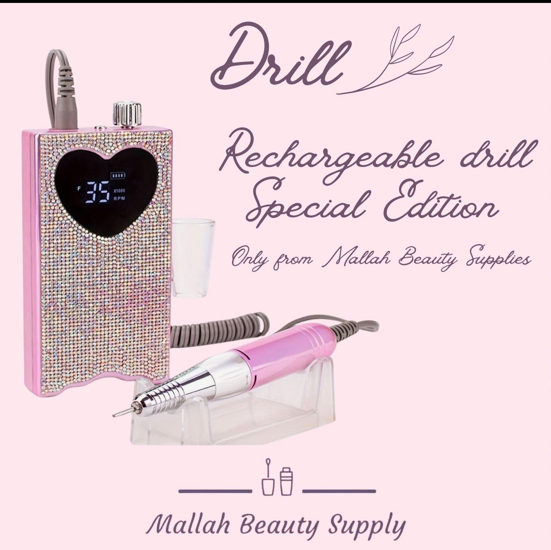 Special nail drill rechargeable