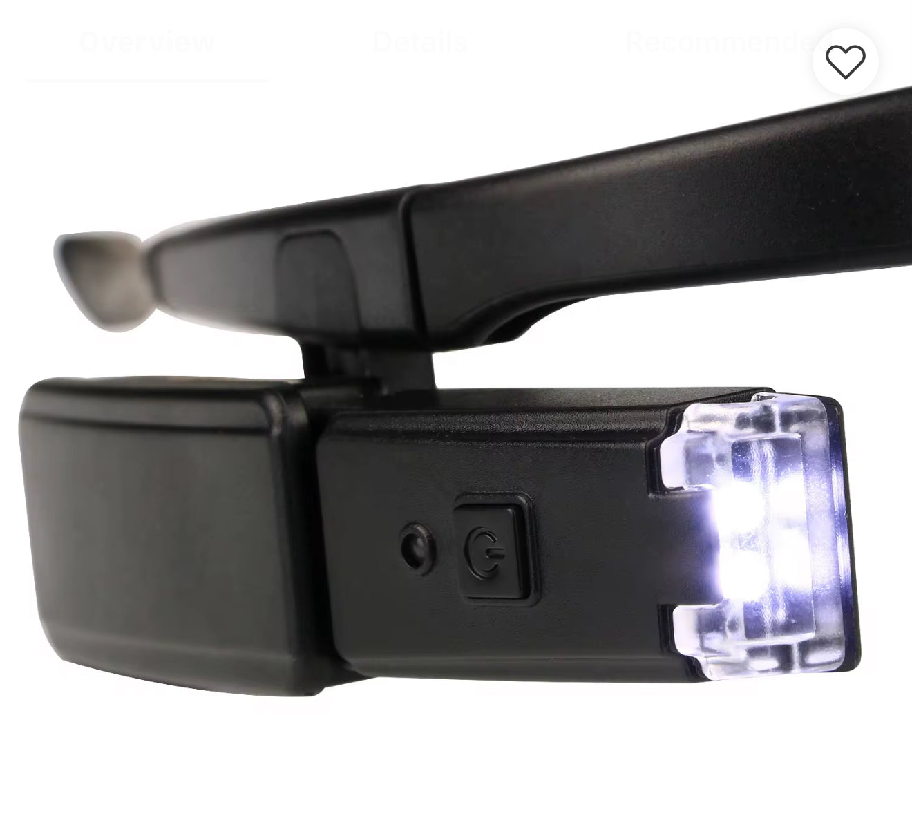 Led rechargeable magnifier glasses