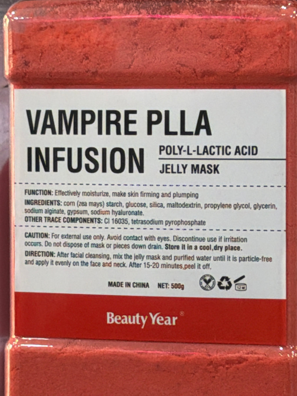 Jelly mask facial