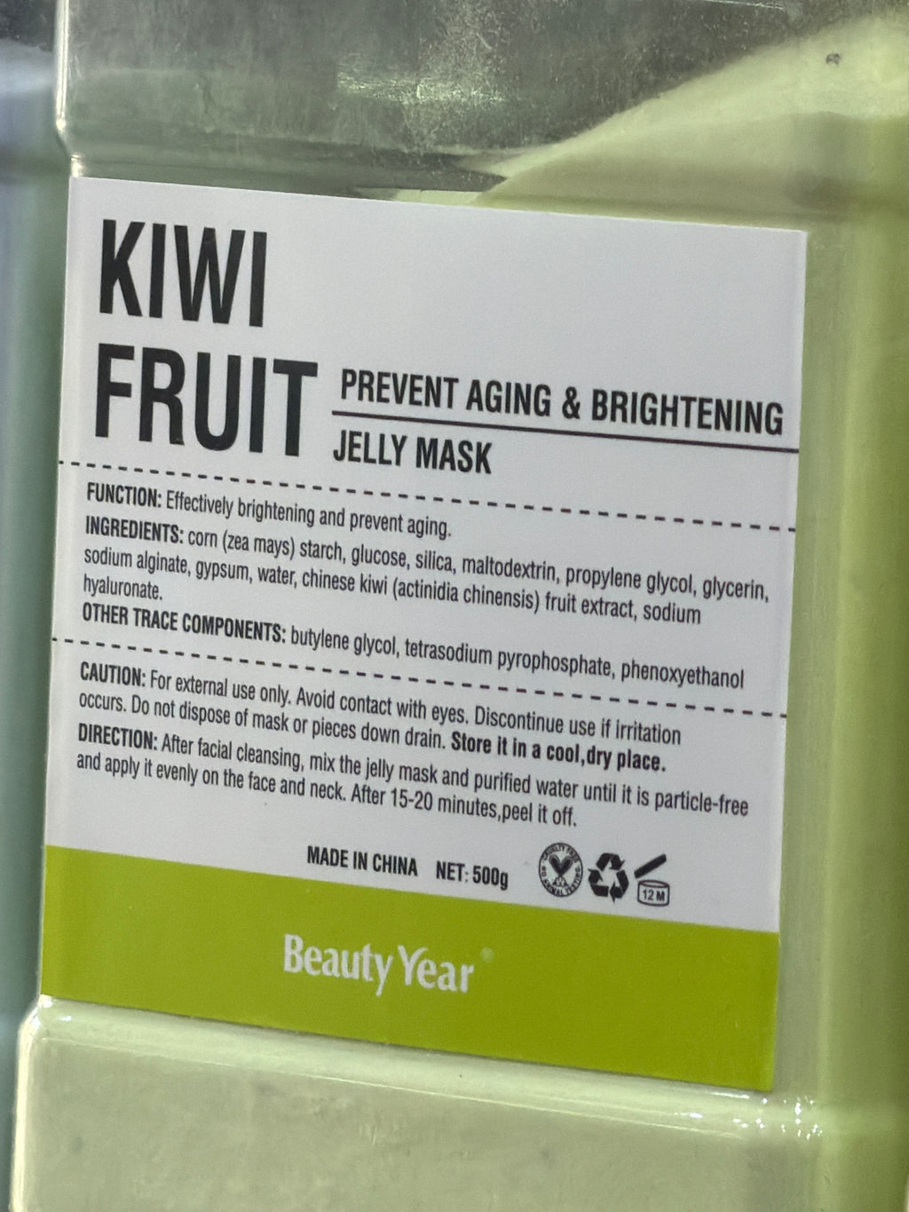 Jelly mask facial