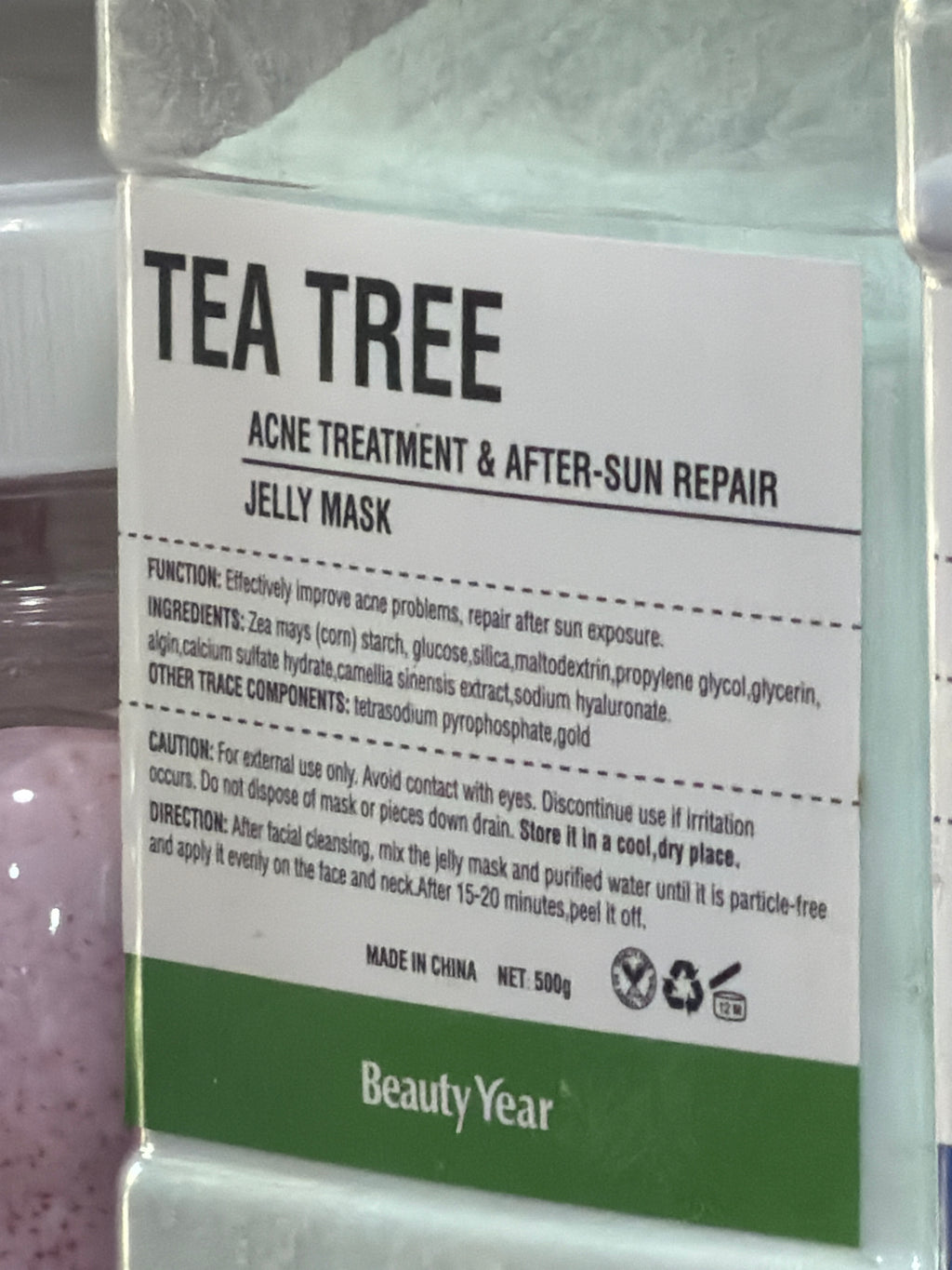 Jelly mask facial