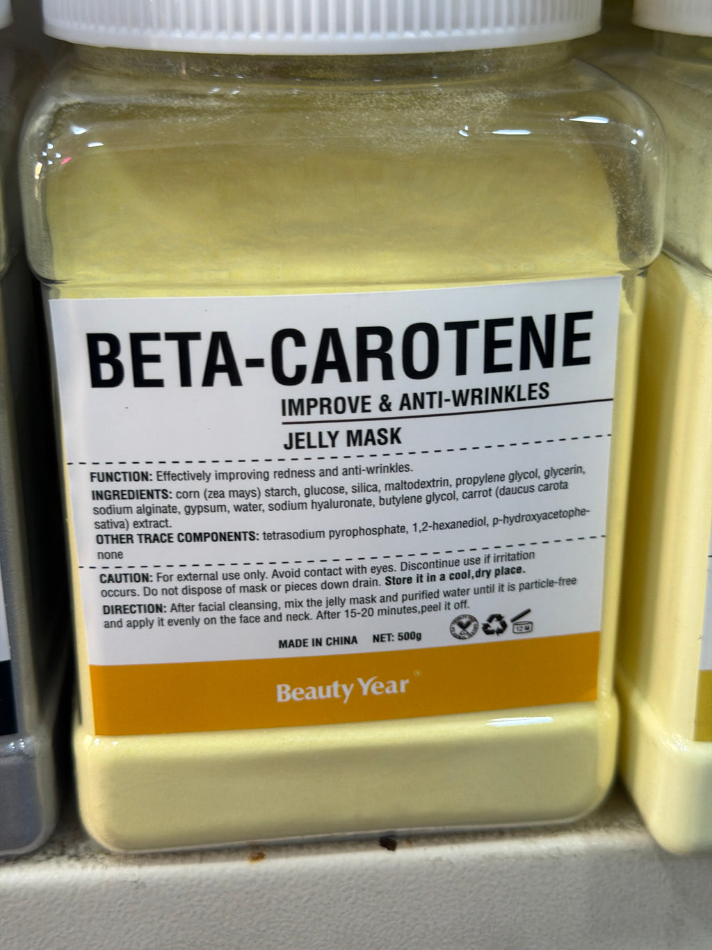 Jelly mask facial