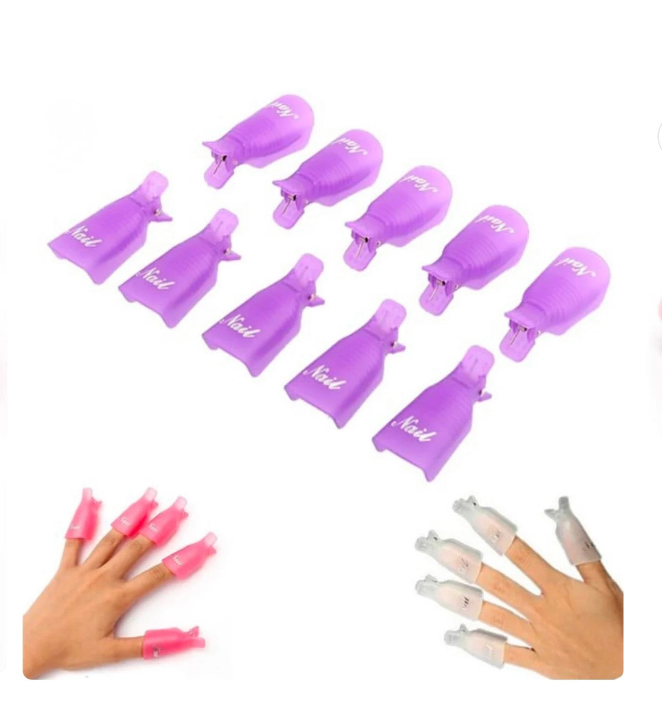 Nails gel clips