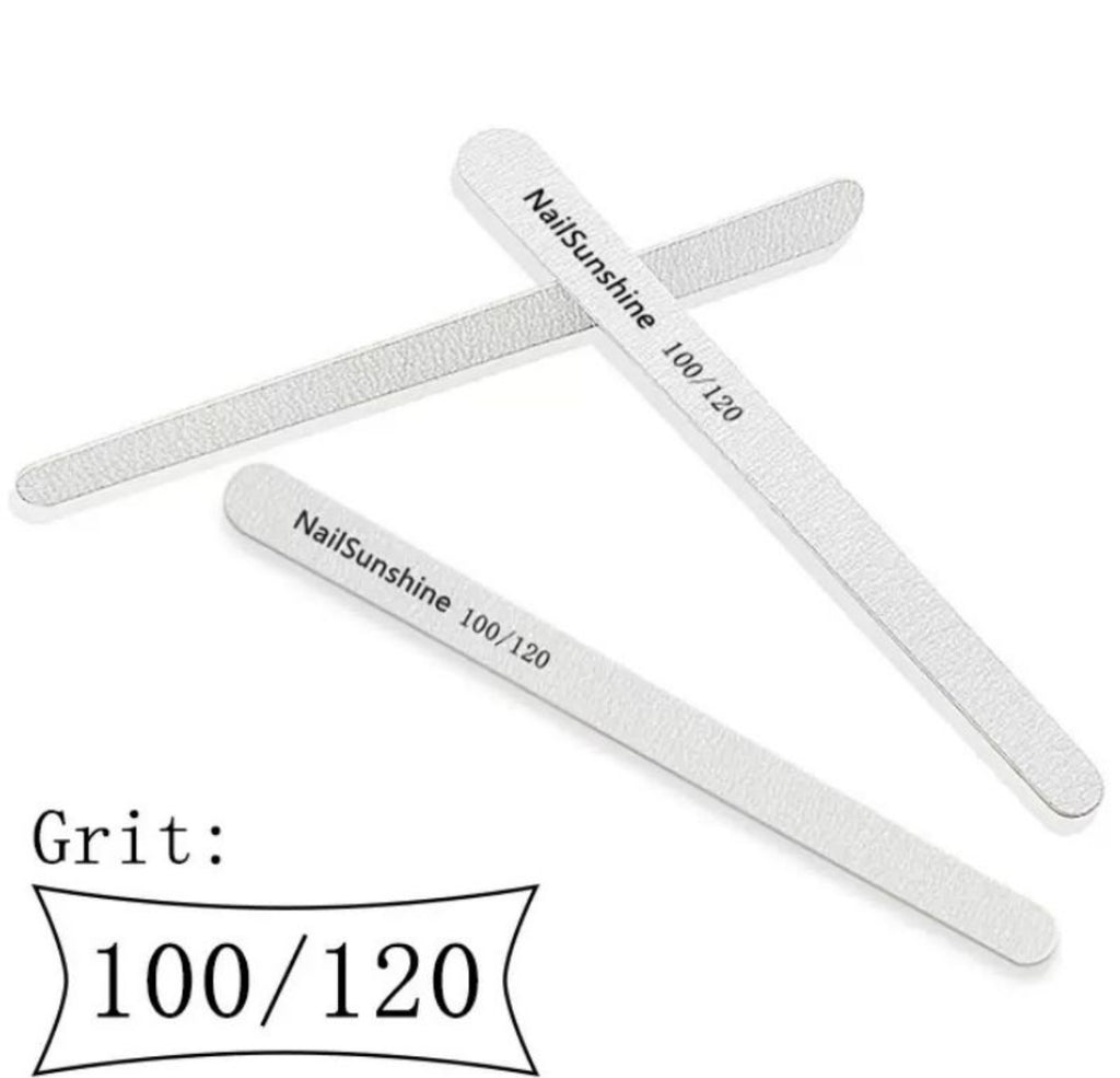 Thin files for natural nails