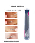 Stainless steel blackhead remover set
