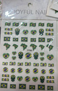 Brazil stickers for nails