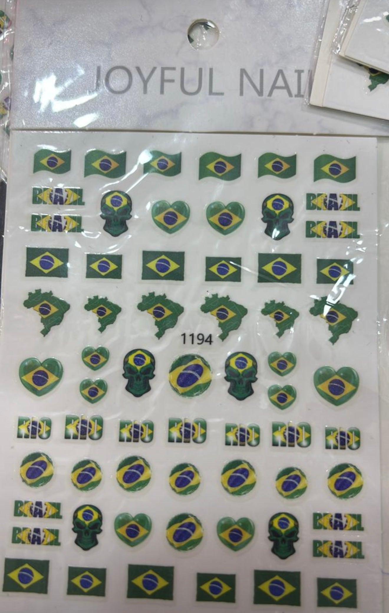 Brazil stickers for nails