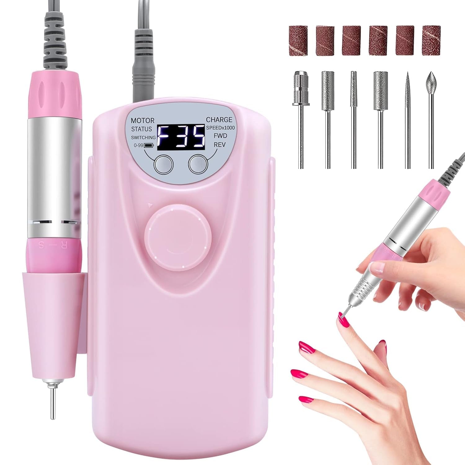 Recheargabel nail drill