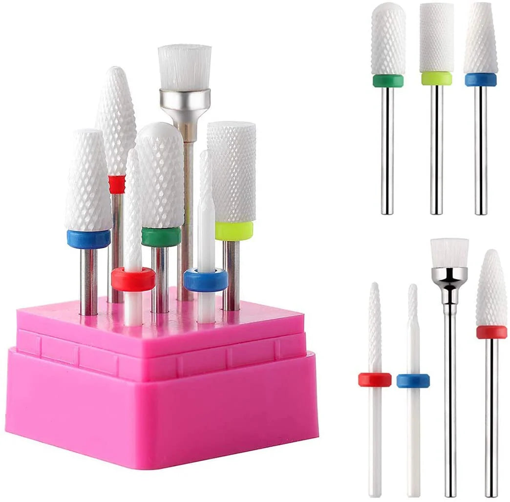 Ceramic nail drill bits