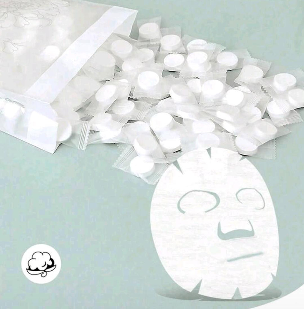 Compressed facial masks