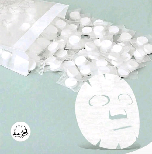 Compressed facial masks