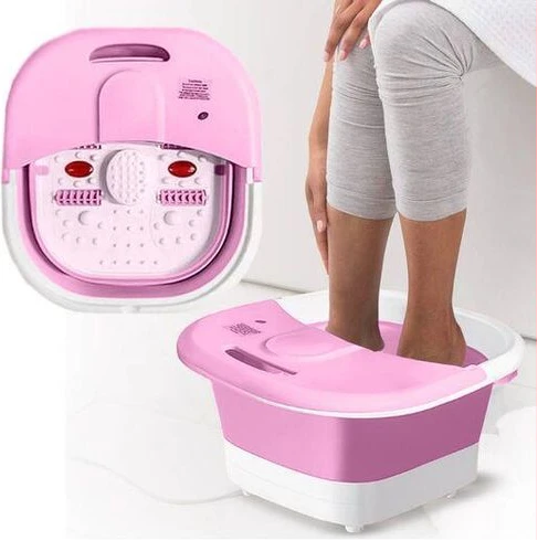 Folding foot bath