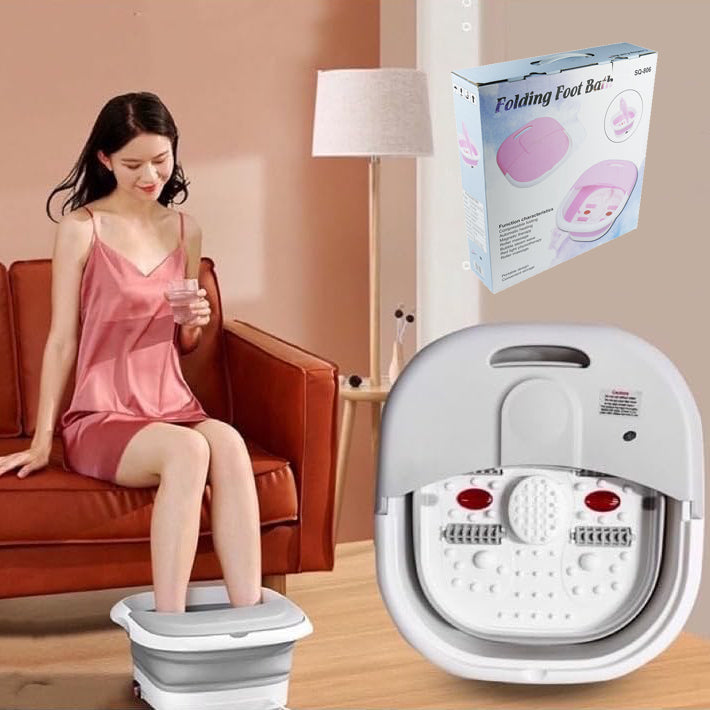 Folding foot bath