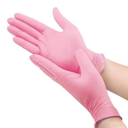Pink gloves